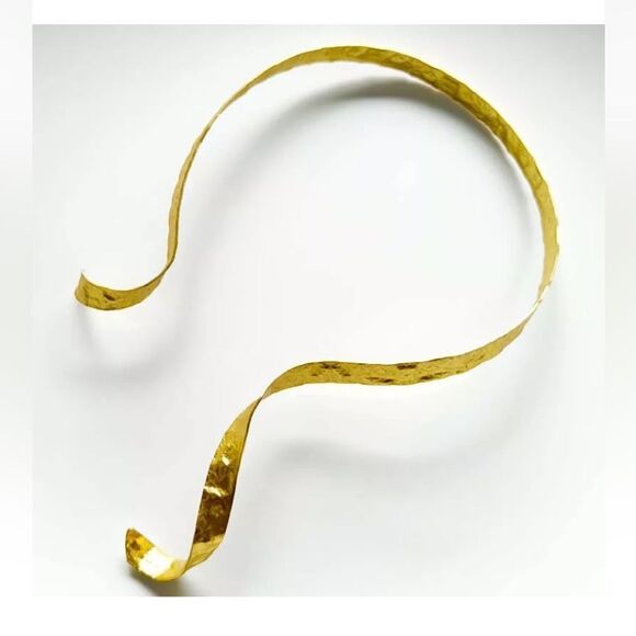 Zara Gold tone Abstract Choker Necklace.NWOT - Picture 2 of 6